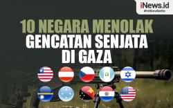 Infografis 10 Negara yang Tolak Gencatan Senjata di Gaza