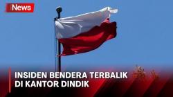 Heboh! Bendera Merah Putih Terbalik di Kantor Dindik Pemkab Ngawi<
