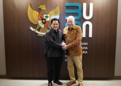 Erick Thohir Dikunjungi Bos Freeport McMoRan Inc, Bahas Apa?  