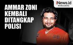 Infografis Ammar Zoni Kembali Ditangkap Polisi