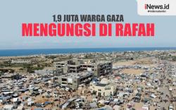 Infografis 1,9 Juta Warga Gaza Mengungsi di Rafah