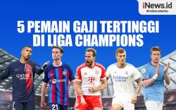 Infografis 5 Pemain dengan Gaji Tertinggi di Liga Champions 2023/2024