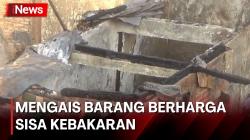 Mengais Barang Berharga Sisa Kebakaran di Manggarai