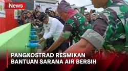 Pangkostrad Resmikan Bantuan Sarana Air Bersih di Bangka Tengah, Ada 10 Titik