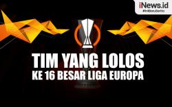 Infografis Daftar Tim yang Lolos ke 16 Besar Liga Europa