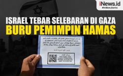Infografis Israel Tebar selebaran di Gaza untuk Memburu Para Pemimpin Hamas