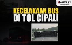 Infografis Kecelakaan Bus di Tol Cipali <