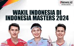 Infografis Daftar Wakil Indonesia di Indonesia Masters 2024