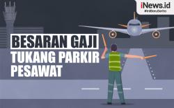 Infografis Besaran Gaji Tukang Parkir Pesawat