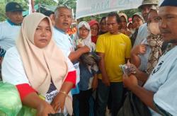 Ringankan Beban Warga, Relawan Pasti Ganjar Gelar Pasar Murah di Tebingtinggi