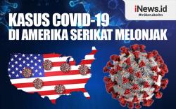 Infografis Kasus Covid-19 di Amerika Serikat Melonjak