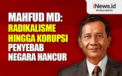 Infografis Mahfud MD: Radikalisme hingga Korupsi Penyebab Negara Hancur