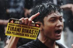 Aksi Mahasiswa Tolak Dinasti Politik dan Pelanggaran HAM Meluas ke Makassar