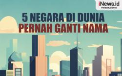 Infografis Daftar 5 Negara di Dunia Pernah Ganti Nama