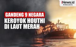 Infografis AS Gandeng 9 Negara Keroyok Kelompok Houthi di Laut Merah
