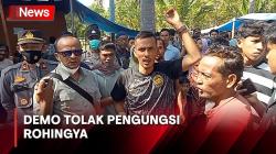 Warga Pidie Aceh Gelar Aksi Demo Tolak Pengungsi Rohingya