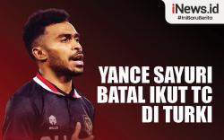 Infografis Yance Sayuri Batal Ikut TC di Turki