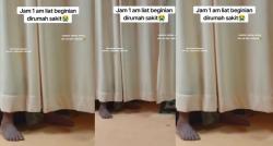 Viral Video Menakutkan Seorang Perempuan Lihat Sepasang Kaki Pucat di RS, Netizen: Merinding!