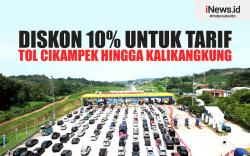 Infografis Jasa Marga Beri Diskon Tarif 10% Tol Cikampek hingga Kalikangkung