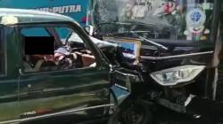 Tragis, Mobil Patroli Polsek Patuk Adu Banteng dengan Truk saat Bawa Korban Kecelakaan<