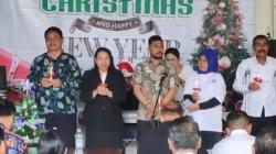 Momen Hangat Caleg Partai Perindo Jeannie Latumahina Rayakan Natal Bareng Ratusan Pendeta di Kediri<