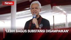 Tanggapi Gibran Pakai Istilah Asing hingga Singkatan saat Debat, Ganjar: Lebih Bagus Substansi Disampaikan