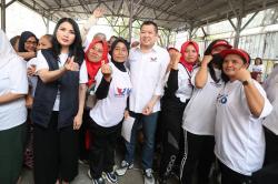 Momen Kedekatan Ketum Partai Perindo Hary Tanoe dengan Warga Tangsel