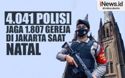 Infografis 4.041 Polisi Dikerahkan Jaga 1.807 Gereja di Jakarta saat Natal