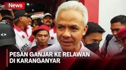 Sambangi Karanganyar, Ganjar Pranowo Ingatkan Relawan Kawal Suara di TPS