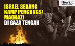 Infografis Israel Serang Kamp Pengungsi Maghazi di Gaza Tengah