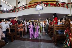 Momen Misa Natal Khusus Anak di Gereja Santo Servatius Bekasi
