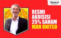 Infografis Sir Jim Ratcliffe Resmi Akuisisi 25% Saham Man United