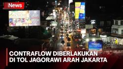 Catat Titiknya, Contraflow di Tol Jagorawi Arah Jakarta kembali Diberlakukan