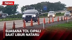 Petugas Berjaga di Rest Area Tol Cipali saat Libur Nataru Antisipasi Macet