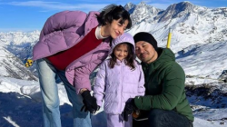 Gemas! Begini Potret Chicco Jerikho Rayakan Natal Bareng Putri Marino dan Anak di Swiss