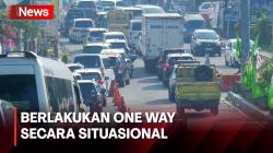 Pantauan Lalin dari Simpang Gadog, Polisi Berlakukan One Way secara Situasional