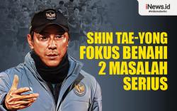 Infografis Shin Tae-yong Fokus Benahi 2 Masalah Serius