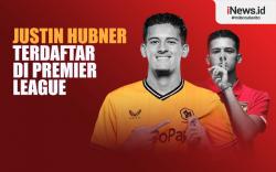 Infografis Nama Justin Hubner Terdaftar di Premier League