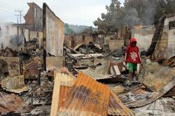 Penampakan 25 Bangunan Dibakar Massa Pembawa Jenazah Lukas Enembe di Jayapura