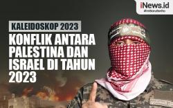 Infografis Kaleidoskop 2023: Hamas Bobol Pertahanan Israel dan Bergugurannya Warga Palestina di Gaza