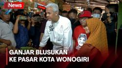 Ganjar Dicurhati Harga Sembako dan Beras yang Naik saat Blusukan ke Pasar Kota Wonogiri
