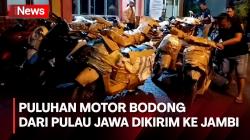 Polisi Amankan Puluhan Motor Bodong yang Dikirim dari Pulau Jawa di Jambi