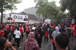 TPD Ganjar-Mahfud DKI Jakarta Gelar Senam Sat Set di Markas Pemenangan