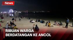 Malam Tahun Baru, Ribuan Warga Berdatangan ke Ancol untuk Lihat Kembang Api