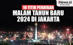 Infografis 10 Titik Perayaan Malam Tahun Baru 2024 di Jakarta