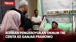 Dijenguk Ganjar Pranowo, Relawan Korban Pengeroyokan Oknum TNI Ceritakan Pengalamannya