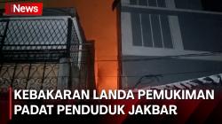 Kebakaran Ludeskan 5 Rumah di Permukiman Padat Penduduk Tambora Jakbar