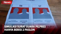 PDIP Solo Ungkap Simulasi Surat Suara Pilpres Hanya Berisi 2 Paslon