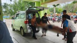 Pria di Bangka Tengah Ditikam OTK,  Terkapar Bersimbah Darah