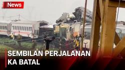 Tabrakan Kereta Bandung Raya dengan KA Turangga, 9 Perjalanan KA Batal 
